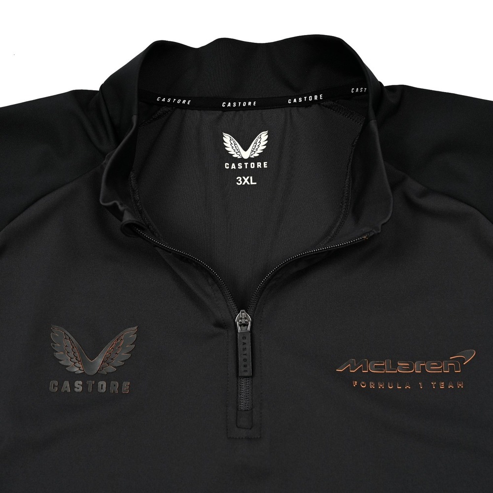 McLaren Shirt Mens 3XL Gray Performance 1/4 Zip Mid Layer Jacket Cars Luxury